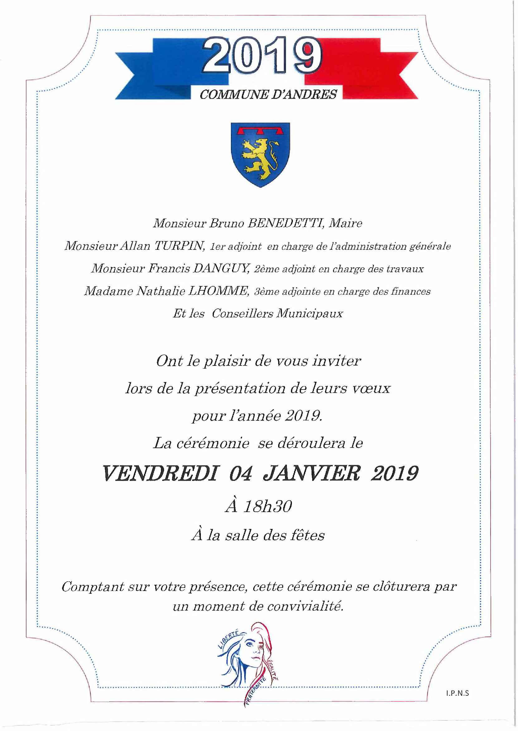 INVITATION VOEUX 1 of 1